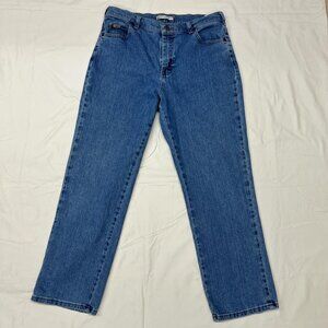 Lee Relaxed Fit Blue Jeans Size 10 Short | Straight Leg Denim Blemish